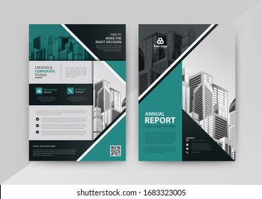 Business abstract vector template for Brochure, AnnualReport, Magazine, Poster, Corporate Presentation, Portfolio, Flyer, infographic with blue and black color size A4, Front and back. Vector