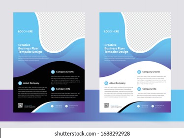 Business abstract vector template. Brochure design, cover modern layout,poster, flyer in A4 with colorful shape, lgeometric shapes for tech, science, market with light background
