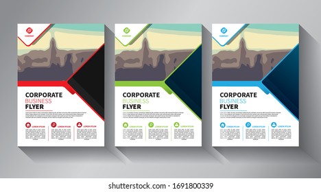 Business abstract vector template. Brochure design, cover modern layout 