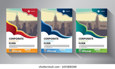 Plantilla vectorial abstracta del negocio. Diseño del folleto, diseño moderno de la cubierta 