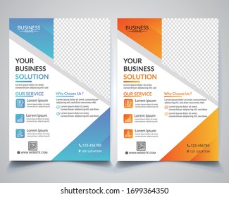 Business abstract vector template for Brochure, Annual Report, Magazine, Poster, Corporate Presentation, Portfolio, Flyer, infographic, layout modern with size A4, Easy to use and edit