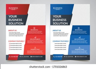 Business abstract vector template for Brochure, Annual Report, Magazine, Poster, Corporate Presentation, Portfolio, Flyer, infographic, layout modern with size A4, Easy to use and edit