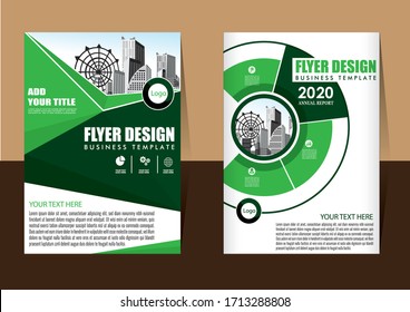 Business abstract vector template. Brochure design, cover modern layout, annual report, poster, flyer in A4 with colorful triangles, geometric shapes for tech, science, market with light background