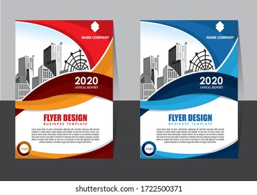 Business abstract vector template. Brochure design, cover modern layout, annual report, poster, flyer in A4 with colorful triangles, geometric shapes for tech, science, market with light background