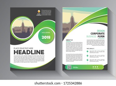 Business abstract vector template. Brochure design, cover modern layout, annual report, poster, flyer in A4 with colorful triangles, geometric shapes for tech, science, market with light background