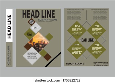Abstrakte Vektorvorlage aus der Branche, Broschürendesign, modernes Layout, Geschäftsbericht, Poster. Flyer in A4 mit bunten Dreiecken, geometrische Formen für Technik, Wissenschaft, Markt mit hellem Hintergrund.
