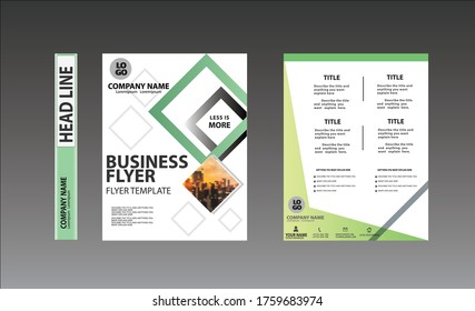 Abstrakte Vektorvorlage aus der Branche, Broschürendesign, modernes Layout, Geschäftsbericht, Poster. Flyer in A4 mit bunten Dreiecken, geometrische Formen für Technik, Wissenschaft, Markt mit hellem Hintergrund.