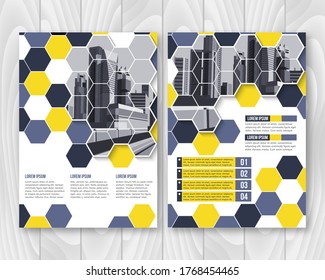 Abstrakte Vorlage für Broschüren, Geschäftsberichte, Zeitschriften, Poster, Corporate Presentation, Portfolio, Flyer