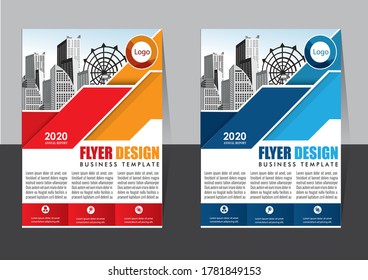 Abstrakte Vektorgrafik-Vorlage für Unternehmen. Broschüren-Design, modernes Layout, Geschäftsbericht, Poster, Flyer in A4 mit bunten Dreiecken, geometrische Formen für Technik, Wissenschaft, Markt mit hellem Hintergrund