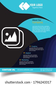 Business abstract vector template. Brochure design, cover modern layout, annual report, poster, flyer in A4 with colorful triangles, geometric shapes for tech, science, annual report and cover present