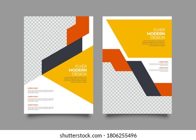 Plantilla de vector abstracto de negocio. Diseño de folletos, diseño moderno de portada, informe anual, afiche, volante en A4