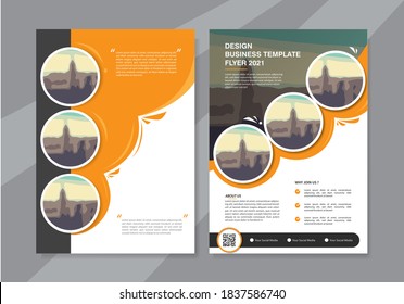 Business abstract vector template. Brochure design, cover modern layout, annual report, poster, flyer in A4 with colorful triangles, geometric shapes for tech, science, market with light background