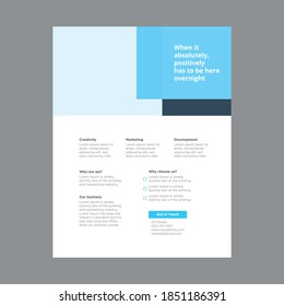 Business abstract vector template. Brochure design, cover modern layout, annual report, poster, flyer in A4 with colorful triangles, geometric shapes for tech, science, market with light background