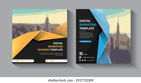 Business abstract vector template. Brochure design, cover modern layout, annual report, poster, flyer in A4 with colorful triangles, geometric shapes for tech, science, market with light background