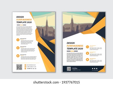 Business Abstract Vector Template. Brochure Design, Cover Modern Layout, Annual Report, Poster, Flyer In A4 With Colorful Triangles, Geometric Shapes For Tech, Science, Market With Light Background