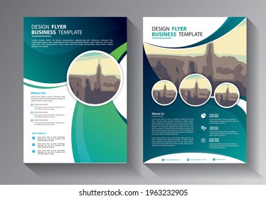 Business abstract vector template. Brochure design, cover modern layout, annual report, poster, flyer in A4 with colorful triangles, geometric shapes for tech, science, market with light background