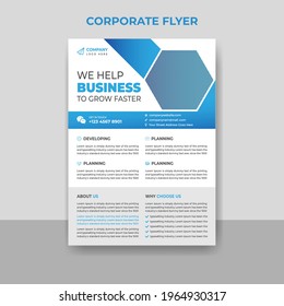 Business abstract vector template. Brochure design, cover modern layout, annual report, poster, flyer in A4 with colorful triangles, geometric shapes for tech, science, market with light background