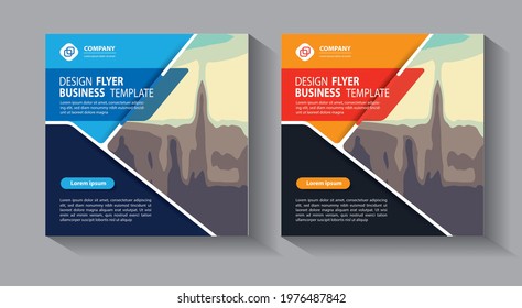 Business abstract vector template. Brochure design, cover modern layout, annual report, poster, flyer in A4 with colorful triangles, geometric shapes for tech, science, market with light background