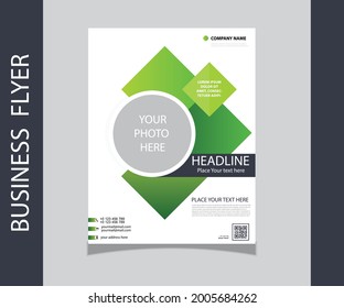 Business abstract vector template. Brochure design, cover modern layout, annual report, poster, flyer in A4 with colorful triangles, geometric shapes for tech, science, with light background