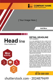 Abstrakte Vektorgrafik-Vorlage für Unternehmen. Broschüren-Design, modernes Layout, Geschäftsbericht, Projektabdeckung, Flyer in A4 mit Farbverlauf-Design. Technik, Wissenschaft, Marketing, Geschäftswelt mit warmem Hintergrund