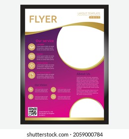 Business abstract vector template. Brochure design, cover modern layout, annual report, poster, flyer in A4 with colorful