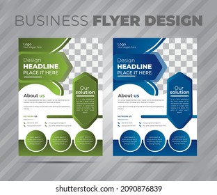 Plantilla de vector abstracto de negocio. Diseño de folletos, diseño moderno de portada, informe anual, afiche,
volante en A4 con diseño de portada de carteles colorido y de folletos de folletos de Business Flyer.