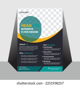 Business abstract vector template. Brochure design, cover modern layout, annual report, poster, flyer in A4 with colorful triangles, geometric shapes for tech, science, market with light background