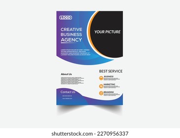 Business abstract vector template. Brochure design, cover modern layout, annual report, poster, flyer in A4 with colorful triangles, geometric shapes for tech, science, market with light background.