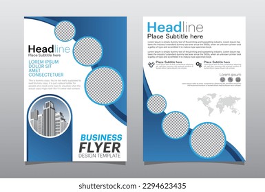 Business abstract vector template. Brochure design, cover modern layout, poster, flyer with colorful Circle.