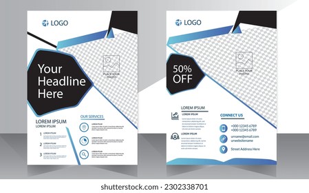 Business abstract vector template. Brochure design, cover modern layout, annual report, poster, flyer in A4 with colorful triangles, geometric shapes for tech, science, market with light background
