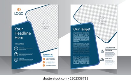 Business abstract vector template. Brochure design, cover modern layout, annual report, poster, flyer in A4 with colorful triangles, geometric shapes for tech, science, market with light background
