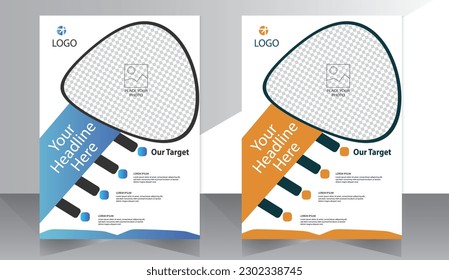 Business abstract vector template. Brochure design, cover modern layout, annual report, poster, flyer in A4 with colorful triangles, geometric shapes for tech, science, market with light background
