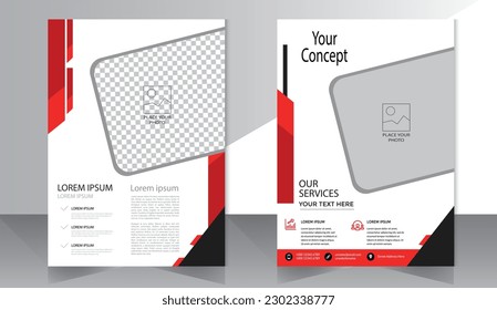 Business abstract vector template. Brochure design, cover modern layout, annual report, poster, flyer in A4 with colorful triangles, geometric shapes for tech, science, market with light background
