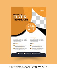Business abstract vector template. Brochure design, cover modern poster, flyer in A4 with colorful triangles, geometric shapes for tech, science, market with light background