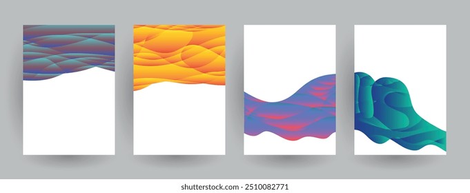 Modelo de vetor abstrato de negócios. Projeto de folheto, capa layout moderno, relatório anual, cartaz, folheto em A4