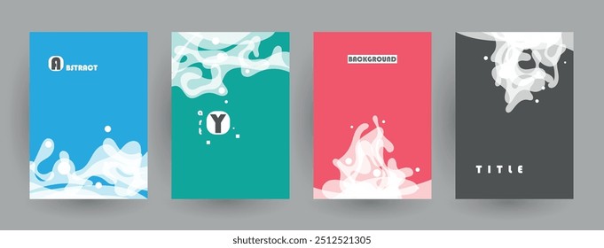 Plantilla de Vector abstracto de negocios. Diseño de folleto, diseño moderno de la cubierta, informe anual, cartel, volante en A4
