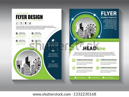 Business abstract vector template. Brochure design, cover modern layout, annual report, poster, flyer in A4 with colorful triangles, geometric shapes for tech, science, market with light background