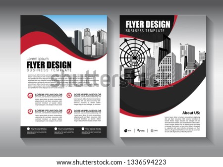 Business abstract vector template. Brochure design, cover modern layout, annual report, poster, flyer in A4 with colorful triangles, geometric shapes for tech, science, market with light background