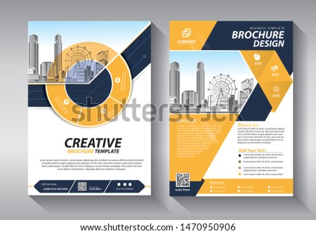 Business abstract vector template. Brochure design, cover modern layout, annual report, poster, flyer in A4 with colorful triangles, geometric shapes for tech, science, market with light background
