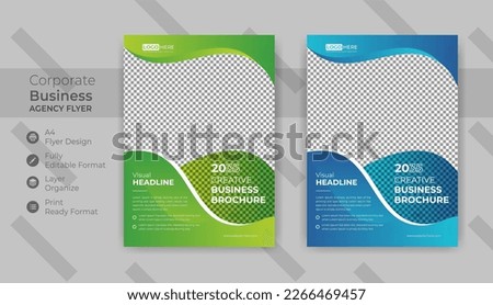 Business abstract vector template. Brochure design, cover modern layout, annual report, poster, flyer in A4 with Flyer info-graphic, modern Layout