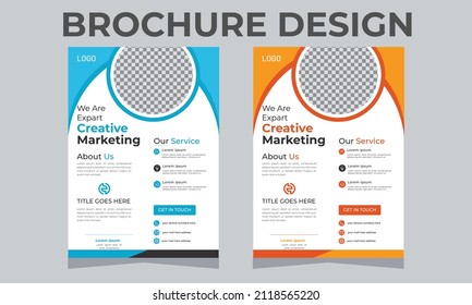 Plantilla de vector de resumen de negocio Diseño de plantilla de volante corporativo diseño moderno