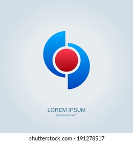 Business abstract vector template design emblem logo, Business technology universal idea
