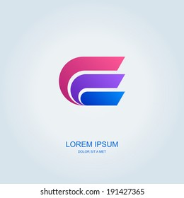 Business abstract vector template design emblem logo, Business technology universal idea