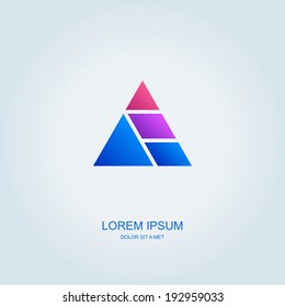 Business abstract vector template design emblem logo, Business technology universal idea, Vector illustration Eps 10
