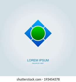 Business abstract vector template design emblem logo, Business technology universal idea, Vector illustration Eps 10
