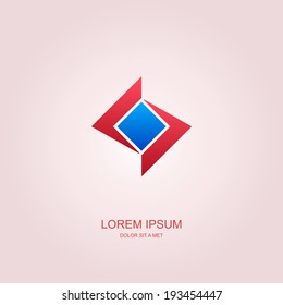 Business abstract vector template design emblem logo, Business technology universal idea, Vector illustration Eps 10