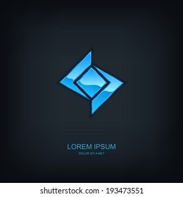 Business abstract vector template design emblem logo, Business technology universal idea, Vector illustration Eps 10
