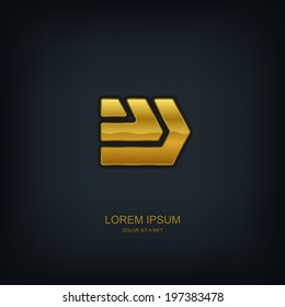 Business abstract vector template design emblem logo, Business technology universal idea, Vector illustration Eps 10