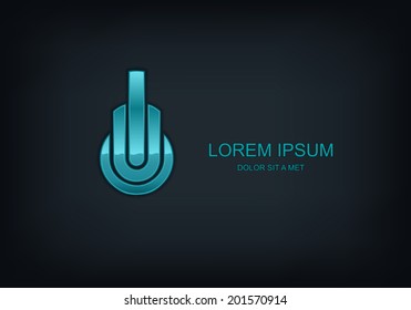 Business abstract vector template design emblem logo, Business technology universal idea, Vector illustration Eps 10