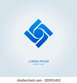 Business abstract vector template design emblem logo, Business technology universal idea, Vector illustration Eps 10